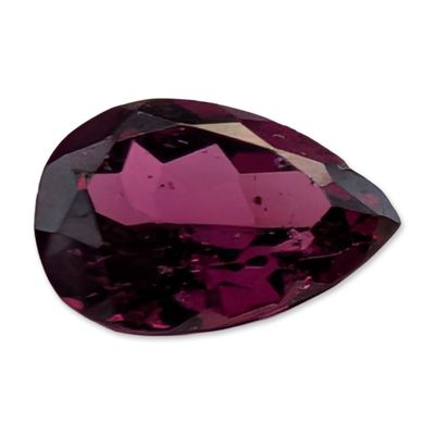 Pear Cut Purplish Red Loose Gemstone