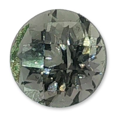Round Cut Greenish Gray Loose Gemstone