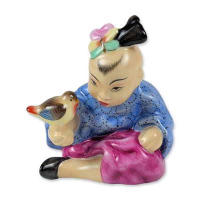 Herend Hungarian Hand-painted Porcelain Chinese Girl