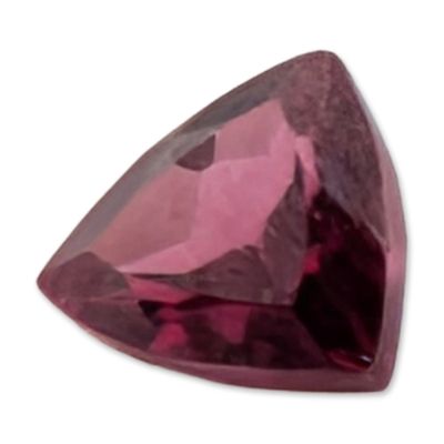 Trillion Cut Purplish Pink Faceted Loose Rhodolite Garnet Gemstone