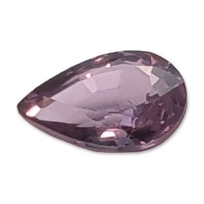 Faceted Pear-Shaped Lavender Sapphire Gemstone