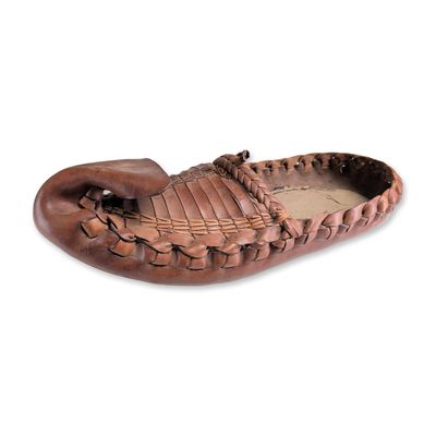 Balkan Style Leather Opanak Oversize Display Replica Shoe