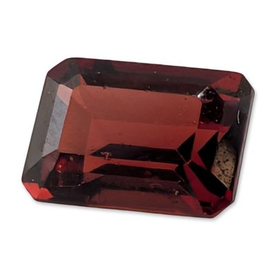 Emerald Cut Red Garnet Loose Gemstone