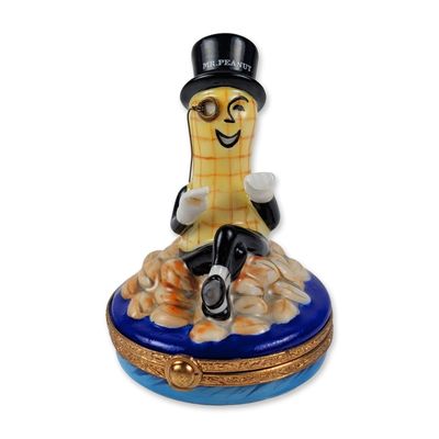 Limoges Mr. Peanut Porcelain Trinket Box