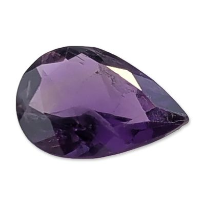 Faceted Pear Cut Purple Amethyst Loose Gemstone
