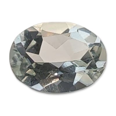 Light Blue Oval Cut Faceted Loose Aquamarine Gemstone