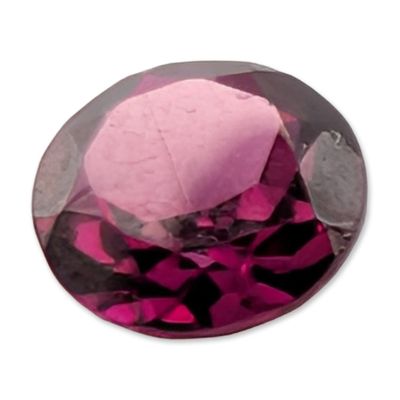 Loose Oval Cut Purplish-Red Ruby Gemstone