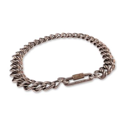 Sterling Silver Double Link Curb Bracelet