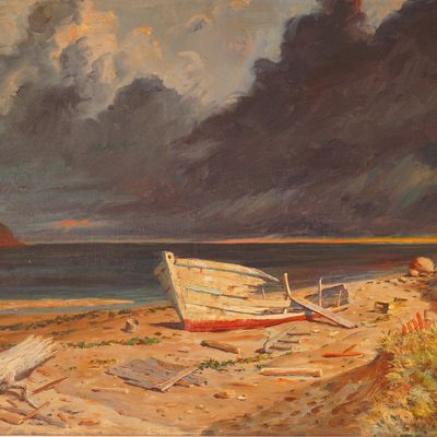 Casper Hjalmar Amundsen (American 1911-2001) Oil on Canvas, Signed