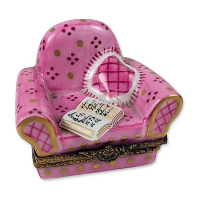 Limoges Porcelain Armchair Box
