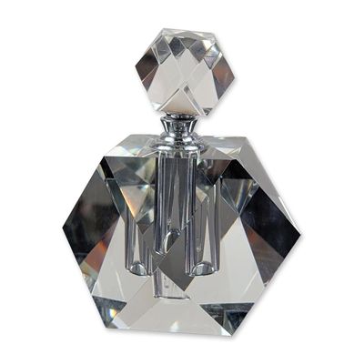 Oleg Cassini Faceted Crystal Perfume Bottle