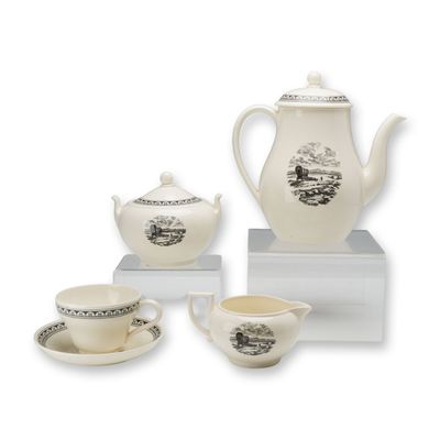 Sale Photo Thumbnail #125: 5pc Wedgwood Kansas City Service Pattern Sample Coffee Set