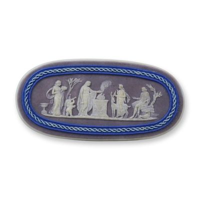 Sale Photo Thumbnail #148: Wedgwood Tricolor Jasperware Dip Medallion
