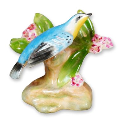 Sale Photo Thumbnail #217: Royal Doulton Bone China Bird Figurine, Yellow-Throated Warbler K27