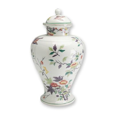 Sale Photo Thumbnail #296: Wedgwood Hand-Painted Bone China Chinoiserie Baluster Vase and Cover