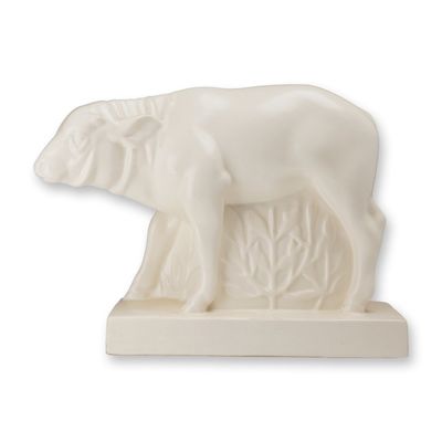 Sale Photo Thumbnail #211: John Skeaping for Wedgwood Creamware Figurine, Buffalo