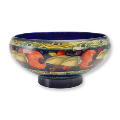 Sale Photo Thumbnail #157: Moorcroft Pottery Banded Pomegranate Bowl