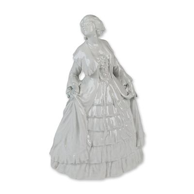 Doulton Lambeth by John Broad Glossy Stoneware Figurine, Doris Keane - The Minuet