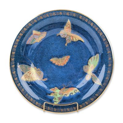Sale Photo Thumbnail #294: Wedgwood Powder-Blue Lustre Butterfly Bowl, Z5068