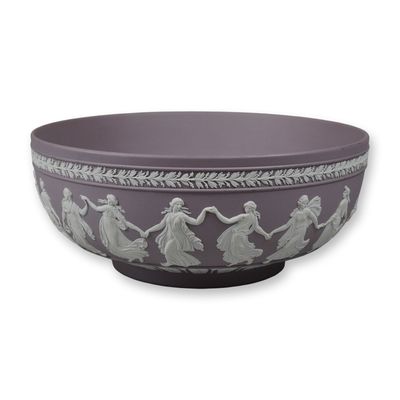 Sale Photo Thumbnail #150: Wedgwood Lilac Jasperware Dancing Hours Large Bowl