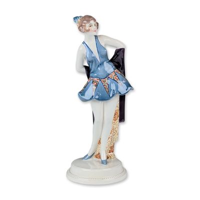 Goldscheider by Wilhelm Thomasch Art Deco Ceramic Dancer Figurine, 5314