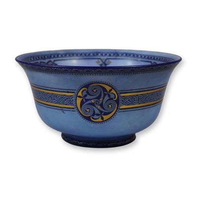 Sale Photo Thumbnail #300: Wedgwood Celtic Pattern Luster Bone China Footed Bowl
