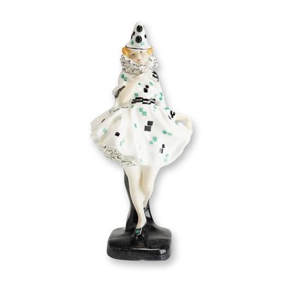 Rare Royal Doulton Colorway Porcelain Figurine, Pierrette