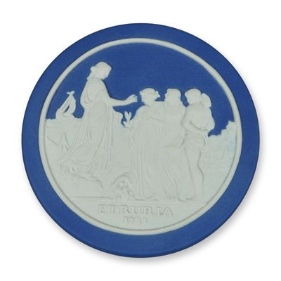 Sale Photo Thumbnail #343: Wedgwood Royal Blue Jasperware Sydney Cove Medallion for the Australian Bicentennial