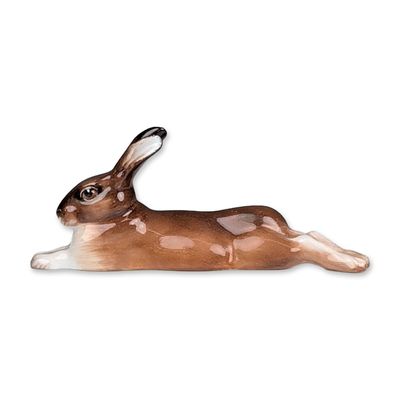 Sale Photo Thumbnail #244: Royal Doulton Porcelain Figurine, Hare Lying Legs Stretched HN2594