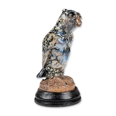 Sale Photo Thumbnail #385: Martin Brothers Salt Glazed Stoneware Grotesque Bird Figurine