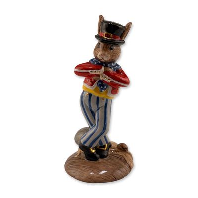 Royal Doulton Prototype Bunnykins Figurine, Hornpiper