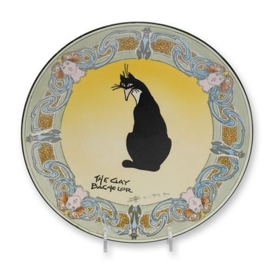 Sale Photo Thumbnail #228: Royal Doulton by David Henry Souter Kateroo Series Ware Plate, The Gay Bachelor