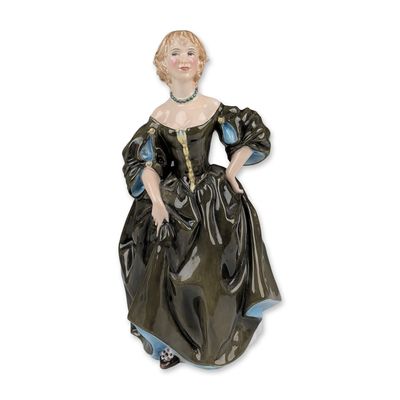 Royal Doulton by Mary Nicole Prototype Bone China Lady in an Olive-Green Dress Figurine
