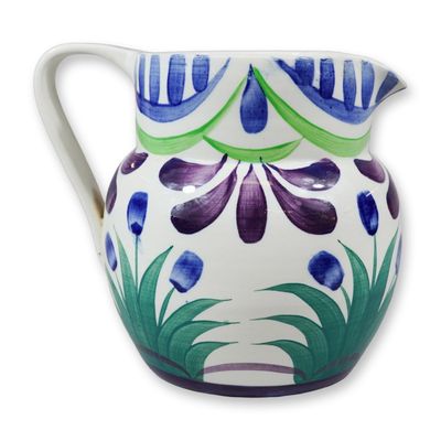 Sale Photo Thumbnail #306: Wedgwood Hand Painted Earthenware Floral Pitcher, Pattern C5454