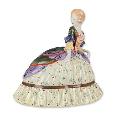 Sale Photo Thumbnail #263: Royal Doulton Unique Colorway Porcelain Figurine, Puff and Powder