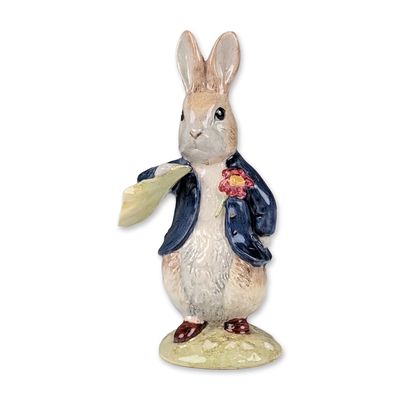Royal Doulton Beatrix Potter Prototype Colorway Figurine, Benjamin Ate a Lettuce Leafe