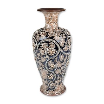 Royal Doulton by George Tinworth Stoneware Vase