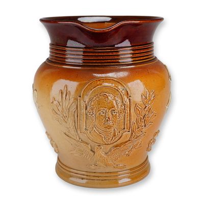 Sale Photo Thumbnail #403: Doulton Lambeth Stoneware George Washington Jug