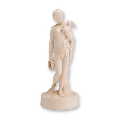Wedgwood Glazed Earthenware The Bather Figurine Flower Frog