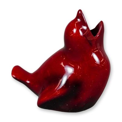 Sale Photo Thumbnail #222: Royal Doulton Porcelain Flambe Bird Figurine, Fledgling HN137A