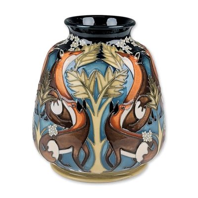 Sale Photo Thumbnail #164: Moorcroft Pottery by Vicky Lovatt Fox Vase