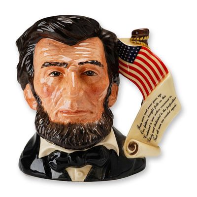 Royal Doulton Presidential Series Large Character Jug, Abraham Lincoln D6936