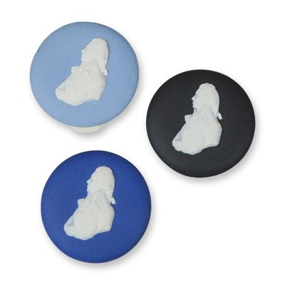 Sale Photo Thumbnail #334: 3pc Wedgwood Jasperware Portrait Medallions
