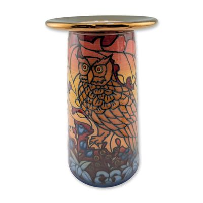 Sale Photo Thumbnail #370: Dennis Chinaworks by Sally Tuffin Vase, Autumn Owl