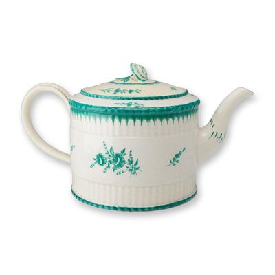 Sale Photo Thumbnail #321: Wedgwood Creamware Lidded Teapot, ca. 1850