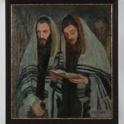 Sale Photo Thumbnail #278: Ralf Immergluck (1892-1939/1944) Jews at Prayer