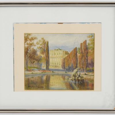 Ludwig Hans Fischer (German, 1848-1915), The Naiad Fountain at Schonbrunn Palace, 1910