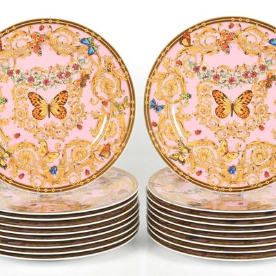 Eighteen Chargers, Rosenthal for Versace "Jardin" Pattern