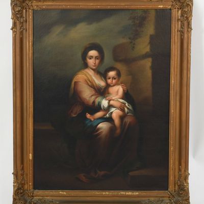 Sale Photo Thumbnail #303: After Bartolome Esteban Murillo (Spanish, 1617-1682) Madonna of Milk