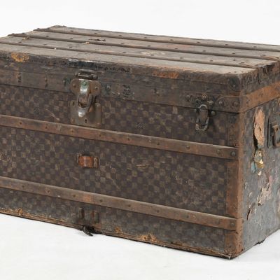 Sale Photo Thumbnail #324: A Louis Vuitton "Damier" Canvas Steamer Trunk, Late 19th Century